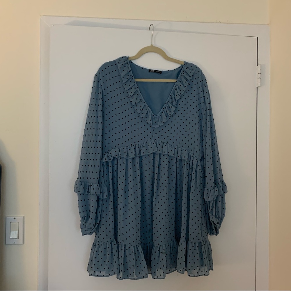 Zara polka dot dress